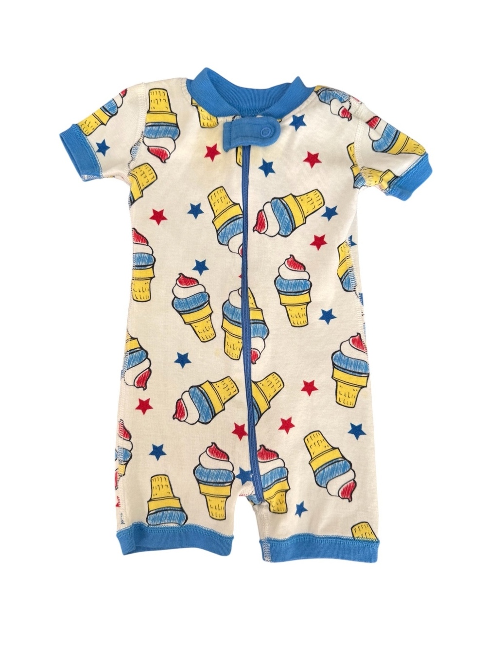 Hanna Andersson organic cotton short sleeve pajama romper